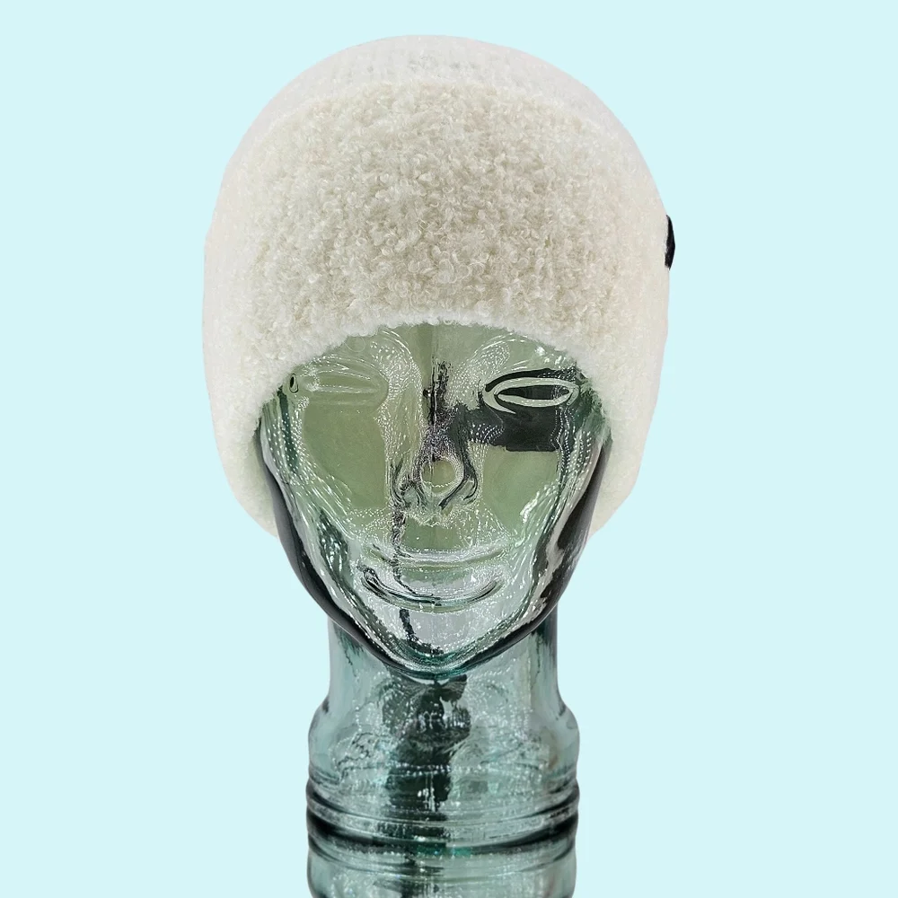 BUNDLE - 2 All Saints Hats Beanies Chalk Wool Blend Knit Cottagecore Outdoor